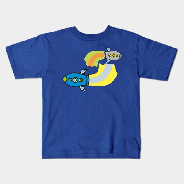 Rocket kawaii Kids T-Shirt by Pendientera